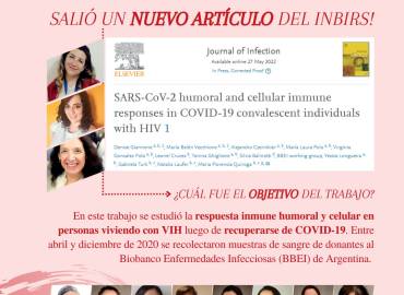 Compartimos una nueva publicación acerca de la respuesta inmune contra SARS-CoV-2 en personas con VIH.